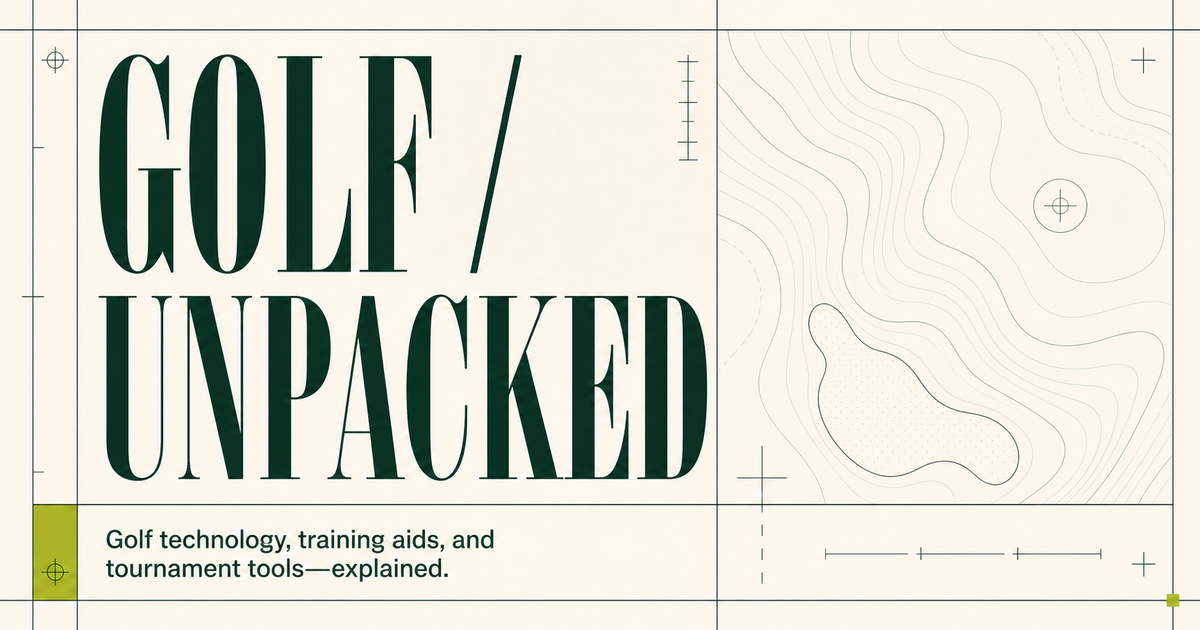 Golf Unpacked topographic course research graphic
